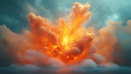 Explosive Growth - Abstract Art Representing Dynamic Business Development, Financial Speed, and Innovation Taking Flight