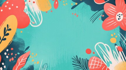 Playful Cyber Monday Design Featuring Hand-Drawn Patterns and Copy Space