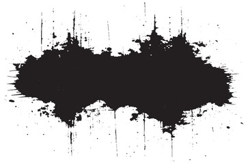 Obraz premium Black Grunge Texture on White Background
