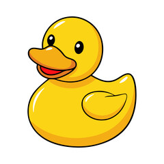Playful Yellow Rubber Duck Character
