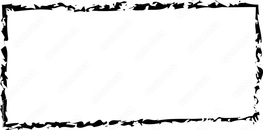 Aufkleber rectangle ink empty. text box and frames