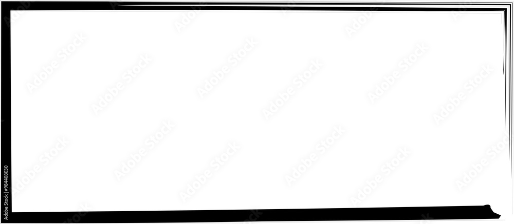 Poster rectangle ink empty. text box and frames