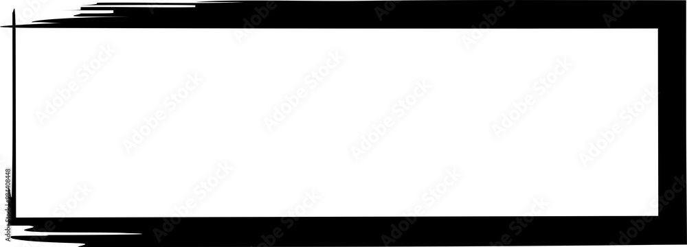 Poster rectangle ink empty. text box and frames