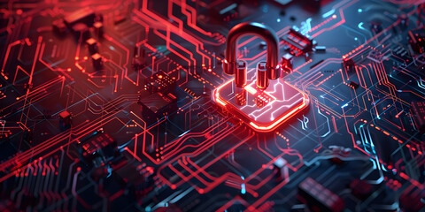 Online security background cyber attack banner internet security background