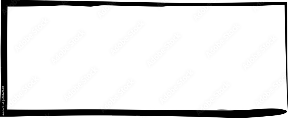 Aufkleber rectangle ink empty. text box and frames
