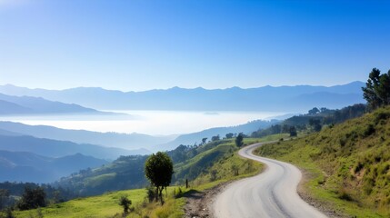 Stunning Mountain Crossings Breathtaking Peak-to-Valley Views Along Scenic Hill Station Routes - Serene Landscapes for Nature Lovers and Adventurers