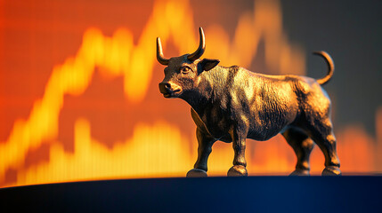 This image of a bullish stock market graph is a top-seller for financial news websites.