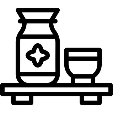 recommend clip art: Vector Icon Sake, Typical, Drink, Beverage, Drinking, Cup