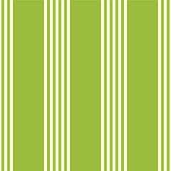 Seamless vector pattern with white ticking stripes on brat green. Textile print, background