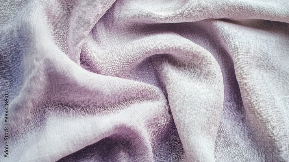 Poster violet fabric texture background showing the delicate, smooth surface of the fine material, draped a