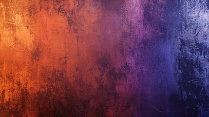 Fototapeta premium Captivating orange to purple grunge background with vintage charm and blank space for design or text