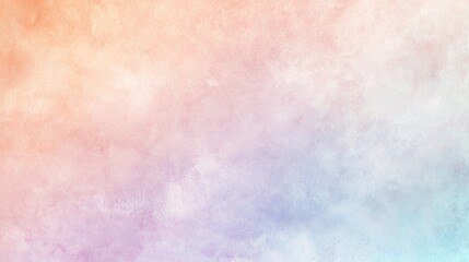 Fototapeta premium Abstract background with a textured surface, featuring soft and delicate pastel colors that gradually transition from a warm orange to a cool blue