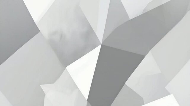 Abstract geometric background of light gray triangles and polygons.
