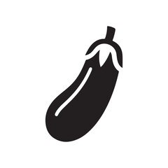 Aubergine silhouette ,icon ,vector