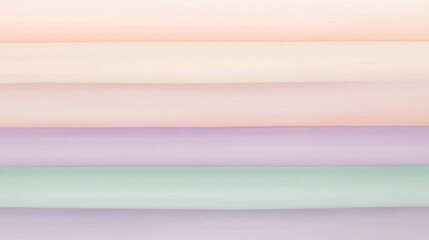 Abstract background formed by several rolls of fabric arranged horizontally, creating a smooth color gradient with pastel tones