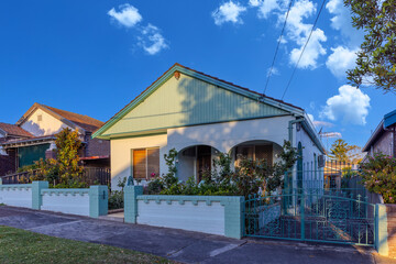 Suburban residential Brick house in Sydney federation residential house in Sydney NSW Australia 