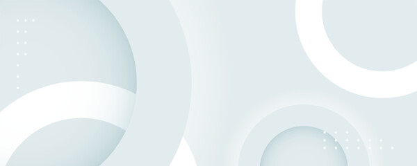 white and gray circles composition background. great for banner, presentation, poster, cover.