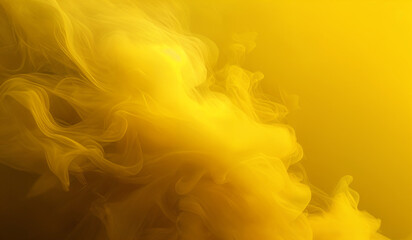 Obraz premium Abstract yellow smoke background texture. AI generated.
