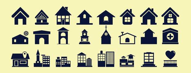 set of illustrations home icon