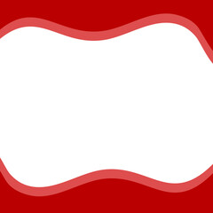 Red Wave Header and footer border vector