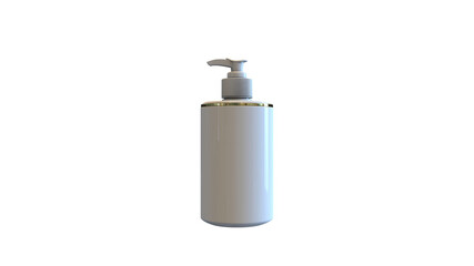 cosmetic spray bottle isolated background