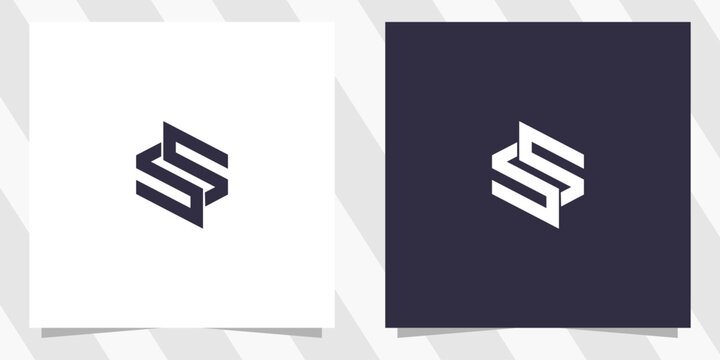 letter ss logo design vector