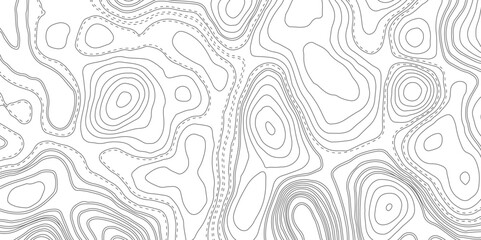 Abstract topographic contours map background. Seamless pattern wave lines Topographic map. Geographic mountain relief. 