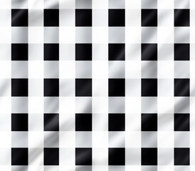 Seamless black and white checkerboard pattern. Design element. Modern pattern for beautiful design.