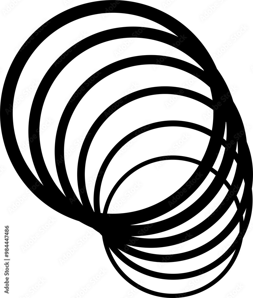 Poster circle with curve line gradient. futuristic technology concept
