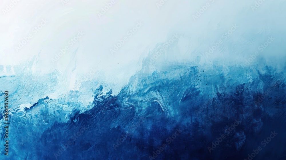 Wall mural Abstract Blue Painting