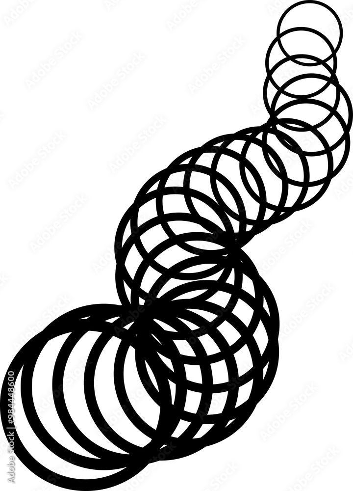 Poster circle with curve line gradient. futuristic technology concept