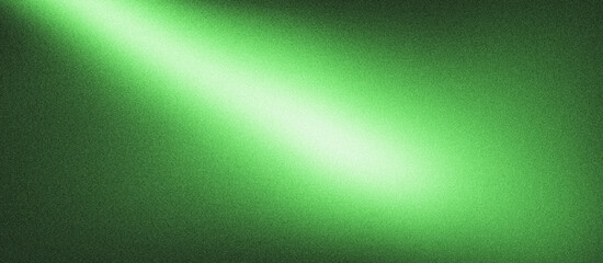 Black deep green grainy gradient background with blazing neon green light and noise texture effect banner in the background