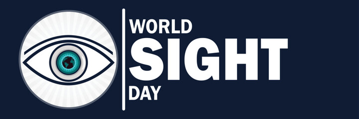 World Sight Day. Suitable for greeting card, poster and banner. Vector illustration