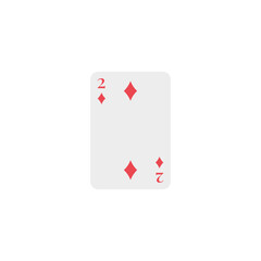 Diamonds 2, playing card, vector design