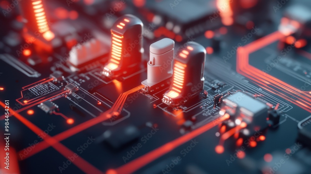 Aufkleber exploring the intricate links of a smart grid system: a technological marvel unveiled