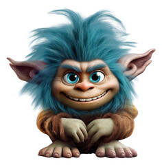 Fototapeta premium PNG Troll cartoon mammal animal.