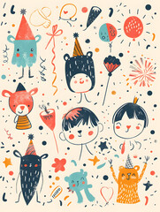 New Year and Christmas graphic advertising background