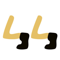 Cartoon Walking Feet vector 