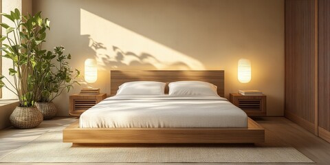 Modern Minimalist Bedroom with Natural Light