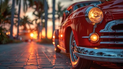 Naklejka premium Vintage American car from the 1940s.