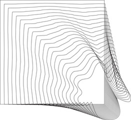 Square liquid line frame blend effect, technology, media, future, cyber