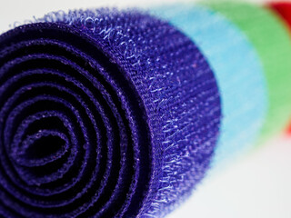 Close-up of Velcro for clothing: textured surface, ideal for easy attachment and adjustment
