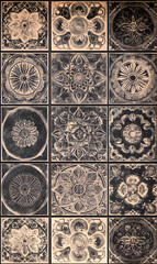 carpet or tile pattern 2D illustrator doodle wallpaper