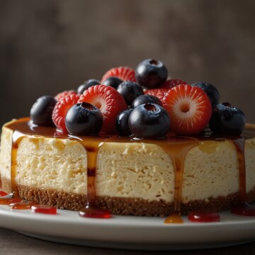 bater cake with cherries