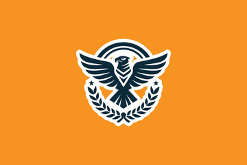 Fototapeta premium Retro Falcon Logo Design | Vintage Falcon Emblem for Branding, Apparel, and Sports Teams | Classic Bird of Prey Vector