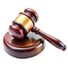 Gavel on a Transparent PNG Background