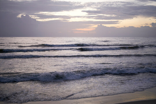 sunset over the sea