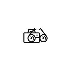 Camera and glasses logo design concept.