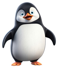 Fototapeta premium PNG Penguin cartoon animal bird.