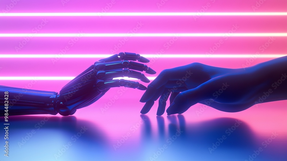 Poster Using holographic interfaces, a human and robot interact with one another.